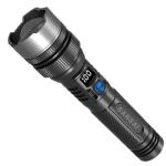 Sansai GL-H482B Tactical Grade LED Torch water resistant Ultra Bright 10W  500lm output w/Rechargeable Power  2000mAh battery USB-C Charging &Emergency Power Bank