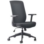 BURO Seating MONDO GENE FABRIC CHAIR W/ARMS GREY