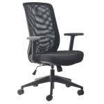 BURO 120A-M3 Seating MONDO GENE MESH CHAIR W/ARMS BLACK