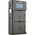 Jupio JDC2001  USB Dedicated Duo Charger with LCD for Canon LP-E6/LP-E6N Batteries