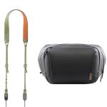 PGYTECH Camera Shoulder Strap Air (Grass Green) 39-55" + OneGo Solo V2 6L (Obsidian)  Bundle