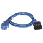 4Cabling IEC C13 to C14 Power Cable - 2m - Blue 10A