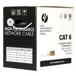 4Cabling Cat 6 UTP LAN Cable with Solid Conductors 305m/Reel Box WHITE - Single Unit