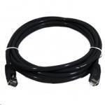 8Ware PL6A-1BLK Cat6A UTP Snagless Ethernet Cable - 1m - Black