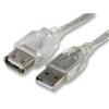 8Ware UC-2002AAE USB 2.0 USB-A Extension Cable - 2m - Transparent 8Ware UC-2002AAE USB 2.0 USB-A Extension Cable - 2m - Transparent