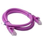 8Ware PL6A-0.5PUR Cat6A UTP Snagless Ethernet Cable - 50cm - Purple