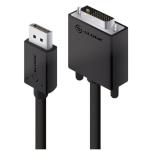 Alogic Elements DP-DV4K-01-ACTV DisplayPort to DVI-D Cable - 1m Active - Up to 4K
