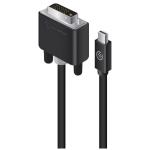 Alogic Elements MDP-DV4K-02-ACTV Mini DisplayPort to DVI-D Cable - 2m - Black Active - Up to 4K