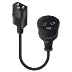 Alogic MF-C14AUS3P-1.5 IEC C14 to AUS 3-Pin Cable - 1.5m - Black
