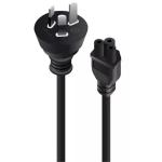 Alogic MF-AUS3PC5-01 AUS 3-Pin to IEC C5 Cable - 1m Clover Shaped
