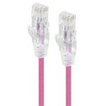 Alogic C6S-01PNK Cat6 Ultra Slim Ethernet Cable - 1m - Pink