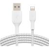 Belkin BoostCharge Braided Lightning to USB-A Cable - 1m - White