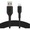 Belkin BoostCharge Braided Lightning to USB-A Cable - 2m - Black Belkin BoostCharge Braided Lightning to USB-A Cable - 2m - Black
