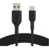Belkin BoostCharge Braided USB-A to USB-C Cable - 3m - Black
