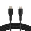 Belkin BoostCharge Braided USB-C to Lightning Cable - 1m - Black