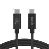 Belkin Connect USB4 Cable - 1.2m USB4 240W + 20Gbps Backwards Compatible with Thunderbolt 4 / Thunderbolt 3 / USB 3.2 / USB 3.0 / USB 2.0 Devices up to 20Gbps Speed Belkin Connect USB4 Cable - 1.2m USB4 240W + 20Gbps Backwards Compatible with Thunderbolt 4 / Thunderbolt 3 / USB 3.2 / USB 3.0 / USB 2.0 Devices up to 20Gbps Speed