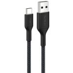 Belkin BoostCharge USB-A TO USB-C 2.0, Braided PCR Cable - 2M - Black