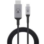 Bonelk Long-Life USB-C to HDMI Cable - 1.5m - Black - Space Grey