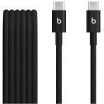 Beats USB-C to USB-C Woven Cable (1.5 m) - Bolt Black - Fast Charging and Data Transfer- Tangle-Free Woven Design- Compatible with USBC Devices - Automatic Voltage Regulation