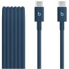 Beats USB-C to USB-C Woven Cable (1.5 m) - Nitro Navy - Fast Charging and Data Transfer- Tangle-Free Woven Design- Compatible with USBC Devices - Automatic Voltage Regulation Beats USB-C to USB-C Woven Cable (1.5 m) - Nitro Navy - Fast Charging and Data Transfer- Tangle-Free Woven Design- Compatible with USBC Devices - Automatic Voltage Regulation