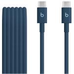 Beats USB-C to USB-C Woven Cable (1.5 m) - Nitro Navy - Fast Charging and Data Transfer- Tangle-Free Woven Design- Compatible with USBC Devices - Automatic Voltage Regulation
