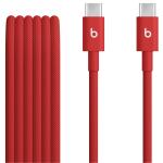 Beats USB-C to USB-C Woven Cable (1.5 m) - Rapid Red - Fast Charging and Data Transfer- Tangle-Free Woven Design- Compatible with USBC Devices - Automatic Voltage Regulation