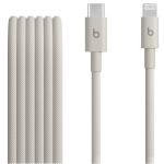 Beats USB-C to Lightning Woven Cable (1.5 m) - Surge Stone - Fast Charging- Tangle-Free Woven Design- Compatible with iOS Devices with Lightning port- Automatic Voltage Regulation