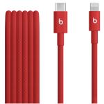Beats USB-C to Lightning Woven Cable (1.5 m) - Rapid Red - Fast Charging- Tangle-Free Woven Design- Compatible with iOS Devices with Lightning port- Automatic Voltage Regulation