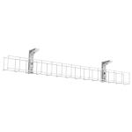 CMS Electracom Cable Baskets Single Tier 50mm 1xSingle tier 50mm wide tray, 2xMounting Brackets-1250mm White