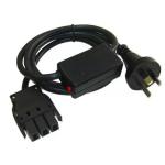 CMS Electracom SWT5A15BK Lead Slim O/Load 1.5m BK