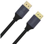 Cruxtec DisplayPort 2.1 Male to Male Cable - 3m - 40Gbps - 16k/30Hz & 8K/60Hz & 4K/240Hz