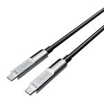 Cruxtec 10m USB-C to USB-C Active Optical Cable - Full Feature for Syncing & Charging - (10Gpbs - PD60W - 8K/60Hz & 4K/120Hz)