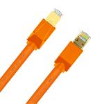 Cruxtec Cat8 Ethernet Cable - 5m - Orange 40Gb / SFTP Triple Shielding