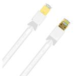 Cruxtec Cat8 Ethernet Cable - 10m - White 40Gb / SFTP Triple Shielding