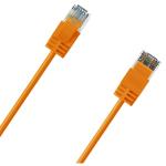 Cruxtec Cat6A Ultra Slim Ethernet Cable - 30cm - Orange