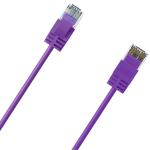 Cruxtec Cat6A Ultra Slim Ethernet Cable - 1m - Purple