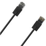 Cruxtec Cat6A Ultra Slim Ethernet Cable - 2m - Black