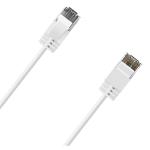 Cruxtec Cat6A Ultra Slim Ethernet Cable - 30cm - White