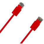 Cruxtec Cat6A Ultra Slim Ethernet Cable - 30cm - Red
