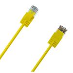 Cruxtec Cat6A Ultra Slim Ethernet Cable - 30cm - Yellow