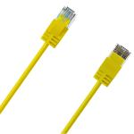 Cruxtec Cat6A Ultra Slim Ethernet Cable - 3m - Yellow
