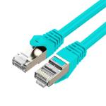 Cruxtec Cat7 Ethernet Cable - 2m - Green 10Gb / SFTP Triple Shielding / Oxygen Free Copper Conductor / Gold-Plated Connectors with Nickel-Plated Copper Shell / Fluke Test Passed