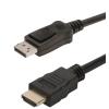 Digitus DK-340300-020-S DisplayPort to HDMI Cable - 2m Suitable for Connecting Computers to Monitors that do not have a DisplayPort (Flat Panel Televisions)