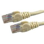 Dynamix PL-C6A-TQ Cat6 RJ45 Patch Lead - 75cm - Beige UTP - T568A - 250MHz - 24AWG - Slimline - Snagless - Gold Plated
