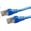 Dynamix PLE-C6A-50 Cat6 RJ45 Patch Lead - 50m - Blue UTP - T568A - 250MHz - 24AWG - Slimline - Snagless - Gold Plated