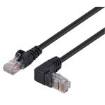 Dynamix PLKRA-C6-3 Cat6 Right Angled Patch Lead - 3m - Black