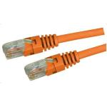 Dynamix PLO-C5E-1 1m Cat5e Orange UTP        Patch Lead (T568A Specification) 100MHz SlimlineMoulding & Latch Down Plug