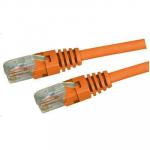 Dynamix PLO-C5E-1 1m Cat5e Orange UTP        Patch Lead (T568A Specification) 100MHz Slimline Moulding & Latch Down Plug