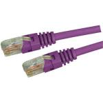 Dynamix PLP-C5E-1 1m Cat5e Purple UTP        Patch Lead (T568A Specification) 100MHz SlimlineMoulding & Latch Down Plug