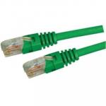 Dynamix PLG-C5E-5 5m Cat5e Green UTP Patch Lead (T568A Specification) 100MHz Slimline Moulding & Latch Down Plug